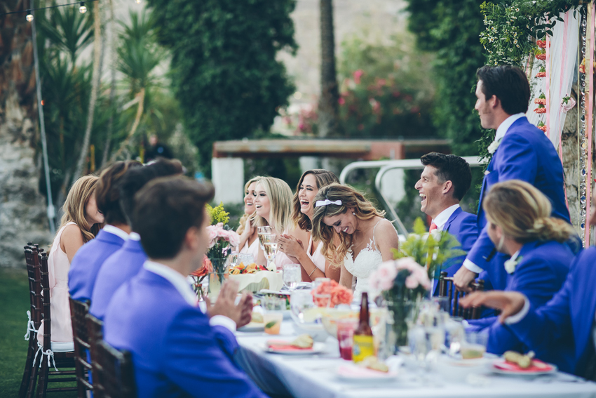 Fun Reception Bride and Groom