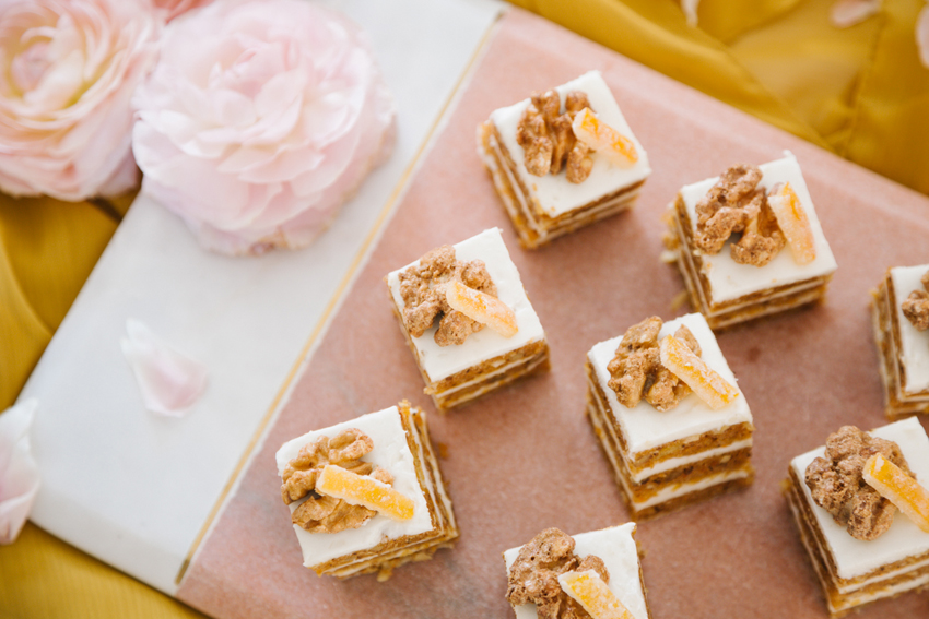 Mini Carrot Cake Petite Dessert Display
