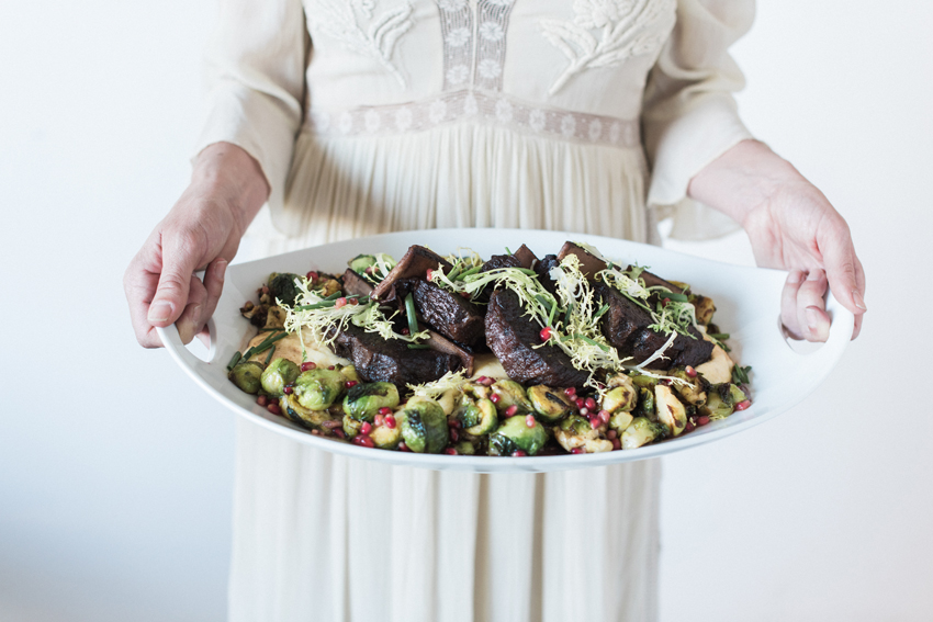 Winter White Dinner Party Celebration Inspiration, Braised Short Ribs