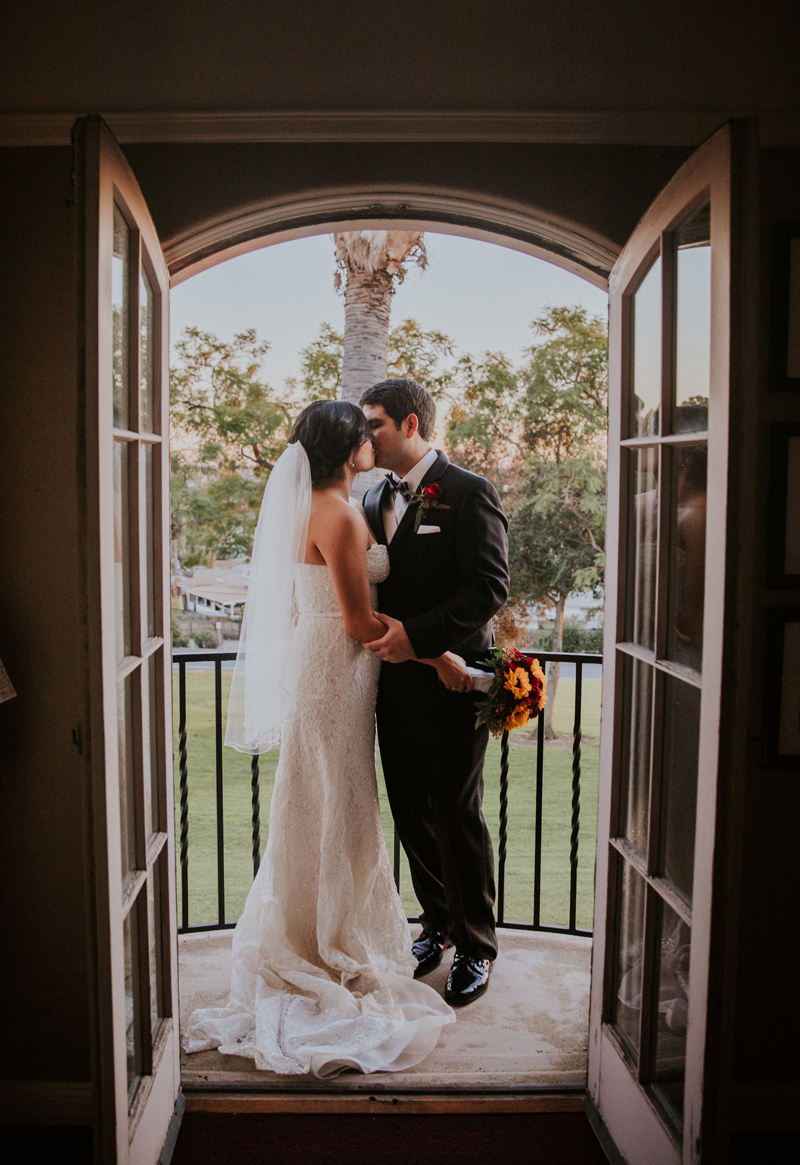 Foodie Wedding Muckenthaler Mansion Bride and Groom